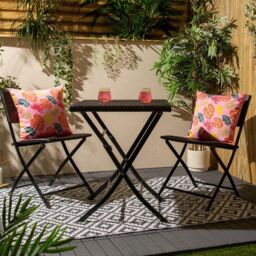 2 Pack Tropical Water Resistant Outdoor Cushion Covers Garden - thumbnail 3