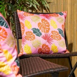 2 Pack Tropical Water Resistant Outdoor Cushion Covers Garden - thumbnail 4