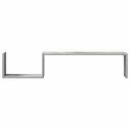 Berkfield Home Wall Shelf 2 pcs Concrete Grey 100x15x20 cm Engineered Wood - Size: 100 x 15 x 20 cm - thumbnail 5