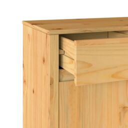 "Berkfield Home Sideboard ""DRAMMEN"" 79x43x75, 5 cm Solid Wood Pine in Brown" - thumbnail 9