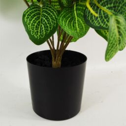 Leaf Large Artificial Foliage Plant Pot Plastic weighted pot 40cm Artificial Pothos Botanik in Green - thumbnail 5