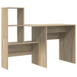 Berkfield Home with Drawer with Shelf with Storage Sonoma oak 131.5 x 50 x 106.5 cm Engineered wood in Brown - thumbnail 4