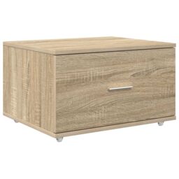 Berkfield Home with Drawer with Shelf with Storage Sonoma oak 131.5 x 50 x 106.5 cm Engineered wood in Brown - thumbnail 5