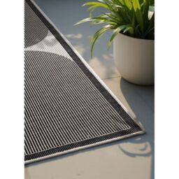 THE RUGS Reversible Weatherproof Indoor Outdoor Rug Polypropylene Durable in Black - Size: 160 cm x 230 cm - thumbnail 6