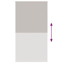 Berkfield Home Shower Roller Blind 130x240 cm Fabric Width 126 cm in Grey - thumbnail 5