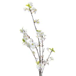 Love Lace White Cherry Blossom Spray Artificial Flower in Burgundy - thumbnail 3