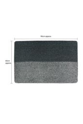 JVL Chelsea Barrier Scraper Doormat 60x90cm Grey - Size: 60 cm x 90 cm - thumbnail 5