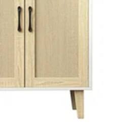EONLION Wooden Sideboard Buffet Storage Cabinet TV Stand in White - thumbnail 2