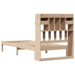 Berkfield Home Bookcase Bed without Mattress 90x190 cm Single Solid Wood Pine in Light Tan - thumbnail 8