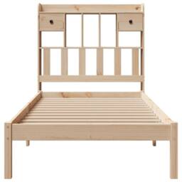 Berkfield Home Bookcase Bed without Mattress 90x190 cm Single Solid Wood Pine in Light Tan - thumbnail 4