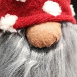 Samuel Alexander 32cm Festive Christmas Red & Grey Bearded Gonk with White Polka Dot Hat - thumbnail 3