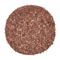Homescapes Dallas Leather Shaggy Rug in Brown - Size: 90 cm x 150 cm - thumbnail 3