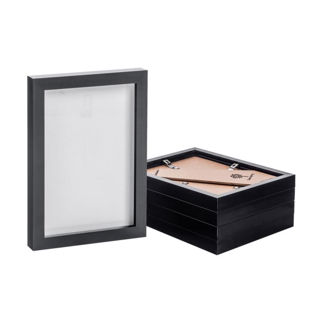 "Nicola Spring Photo Frames - A5 (6"" x 8"") - Pack of 5 in Black" - image 1