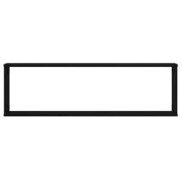 Berkfield Home Wall Cube Shelves 2 pcs Black Oak 100x15x30 cm Engineered Wood - Size: 100 x 15 x 30 cm - thumbnail 6