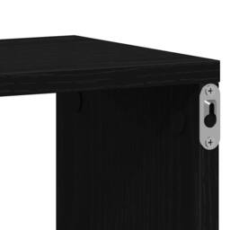 Berkfield Home Wall Cube Shelves 2 pcs Black Oak 100x15x30 cm Engineered Wood - Size: 100 x 15 x 30 cm - thumbnail 9