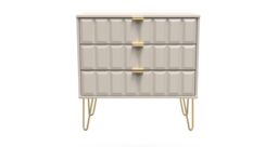 Ready Assembled 2 U Metro 3 Drawer Chest (Ready Assembled) in Light Brown - thumbnail 1
