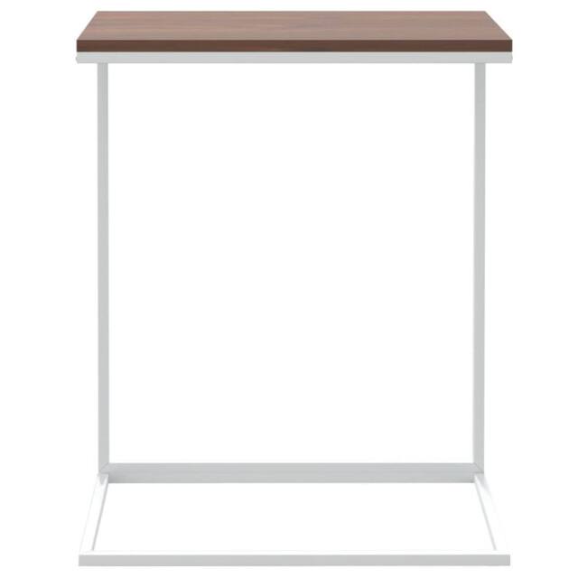 Berkfield Home Side Table White 55x35x66 cm Engineered Wood - Size: 55 x 35 x 66 cm - image 1