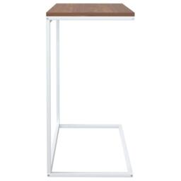 Berkfield Home Side Table White 55x35x66 cm Engineered Wood - Size: 55 x 35 x 66 cm - thumbnail 4