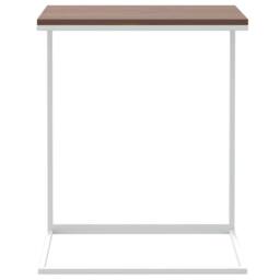 Berkfield Home Side Table White 55x35x66 cm Engineered Wood - Size: 55 x 35 x 66 cm - thumbnail 1