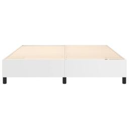 Berkfield Home Box Spring Bed Frame White 180x200cm Super King Faux Leather - thumbnail 5