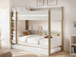 Noomi Bodie Wooden Bunk Bed in Light Oak - Size: EU Single - thumbnail 3