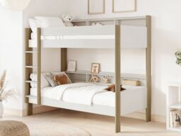 Noomi Bodie Wooden Bunk Bed in Light Oak - Size: EU Single - thumbnail 1