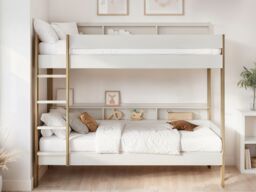 Noomi Bodie Wooden Bunk Bed in Light Oak - Size: EU Single - thumbnail 2