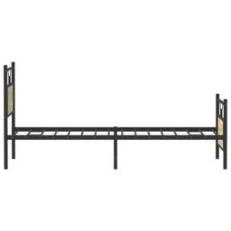 Berkfield Home Bed Frame without Mattress Sonoma Oak 90x200 cm Engineered Wood in Brown - thumbnail 7