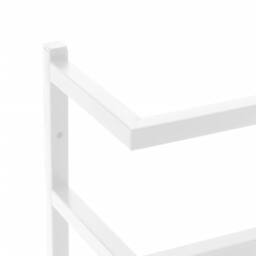 Berkfield Home Towel Rack White 24x12x48 cm Steel - Size: 24 x 12 x 48 cm - thumbnail 6