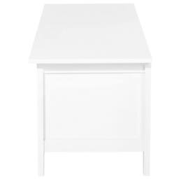 Wyld and Coco 61-inch White TV Stand - Rustic 3-Drawer Unit with Cable Management - thumbnail 6
