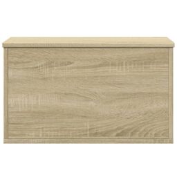 Berkfield Home Storage Box Sonoma Oak 60x35x35 cm Engineered Wood in Brown - Size: 60 x 35 x 35 cm - thumbnail 4