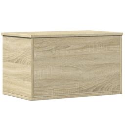 Berkfield Home Storage Box Sonoma Oak 60x35x35 cm Engineered Wood in Brown - Size: 60 x 35 x 35 cm - thumbnail 6