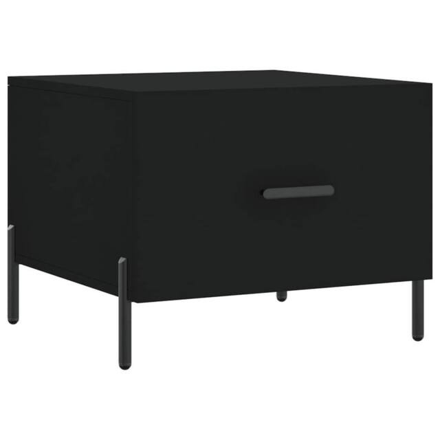 Berkfield Home Coffee Table Black 50x50x40 cm Engineered Wood - Size: 50 x 50 x 40 cm - image 1