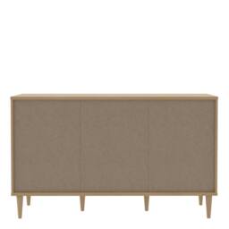 Wyld Haus Mallowmoss 3 Door Rattan & Light Wood Sideboard in Natural - thumbnail 8