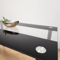 KOSY KOALA Dining Table Clear Glass Kitchen Place for 6 Seats, Dining Table Only (Clear H 75 x L 140 x W 80 cm) - thumbnail 9