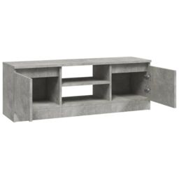 Berkfield Home TV Cabinet with Door Concrete Grey 102x30x36 cm - Size: 102 x 30 x 36 cm - thumbnail 6
