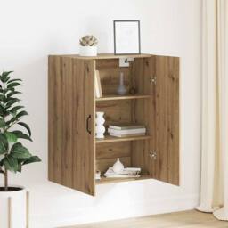 Berkfield Home Hanging cabinet Artisan oak 69.5 x 34 x 90 cm Engineered wood in Brown - thumbnail 4
