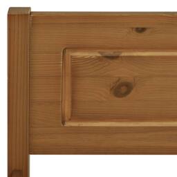 Berkfield Home Modern Bed Frame Solid Pinewood Honey Brown 120x200 cm - Size: Small Double - thumbnail 5