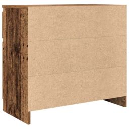 Berkfield Home Sideboard with Drawer Old Wood 71x35x65 cm Engineered Wood in Brown - Size: 71 x 35 x 65 cm - thumbnail 8