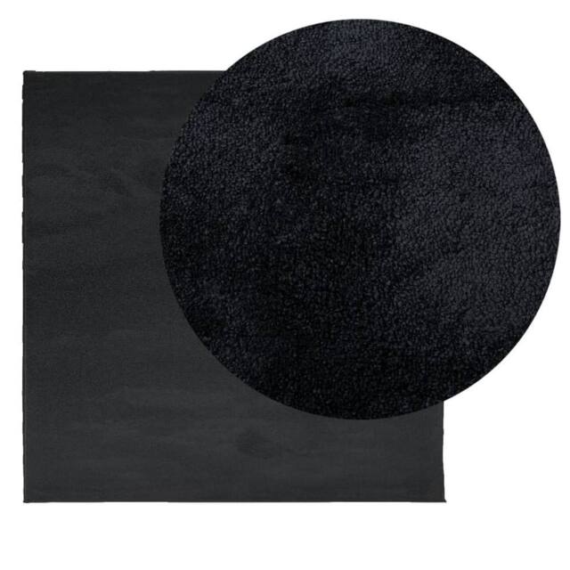 Berkfield Home Rug OVIEDO Short Pile Black 200x200 cm - Size: Medium - image 1