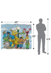 Sesame Street Retro Gang Silky Touch Super Soft Throw Blanket 152 X 127 cm in White - thumbnail 5