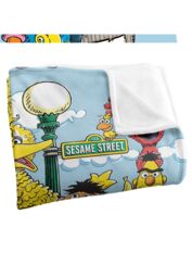 Sesame Street Retro Gang Silky Touch Super Soft Throw Blanket 152 X 127 cm in White - thumbnail 3