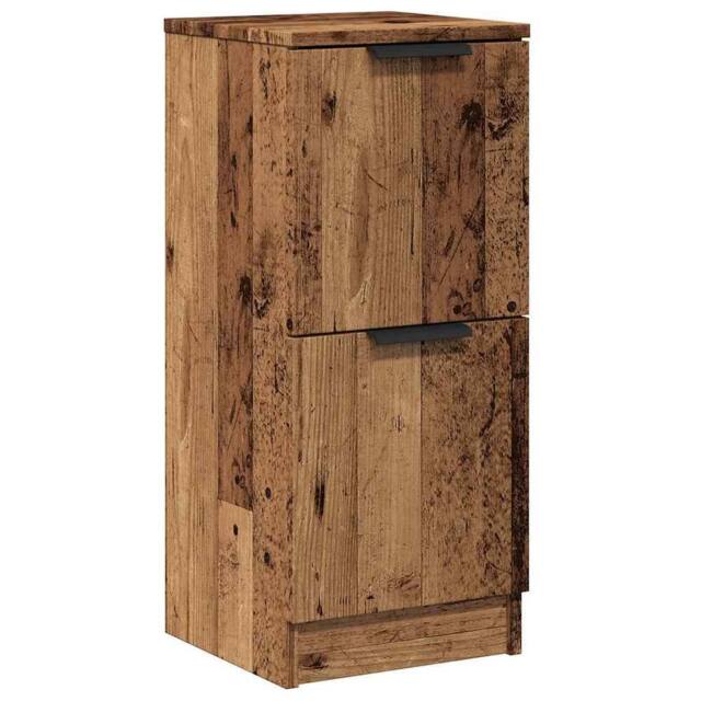 Berkfield Home Sideboard Old Wood 30x30x70 cm Engineered Wood in Brown - Size: 30 x 30 x 70 cm - image 1