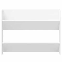 Berkfield Home Wall Shoe Cabinet White 80x18x60 cm Engineered Wood - Size: 80 x 18 x 60 cm - thumbnail 5