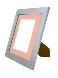Frames & Mirrors 4U Metro Light Grey Frame with Pink Mount for Image Size 8 x 6 Inch - thumbnail 4
