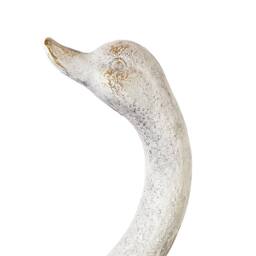 Wyld and Coco White Swan Planter with Copper Accents 40cm - thumbnail 6