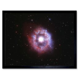 Artery8 Hubble Space Telescope Image AG Carinae Bright Luminous Blue Variable Celebrity Star w/ An Expanding Glowing Red Halo Ring Of Gas & Dust Art - thumbnail 1