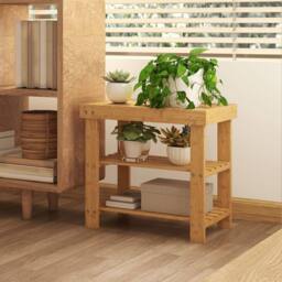 Wyld Haus Tono Keel Bamboo 2 Tier Shoe Storage Bench Natural - thumbnail 9