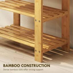 Wyld Haus Tono Keel Bamboo 2 Tier Shoe Storage Bench Natural - thumbnail 8