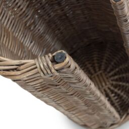 Red Hamper Open Round Rattan 3 Toilet Roll Holder in Natural - thumbnail 6